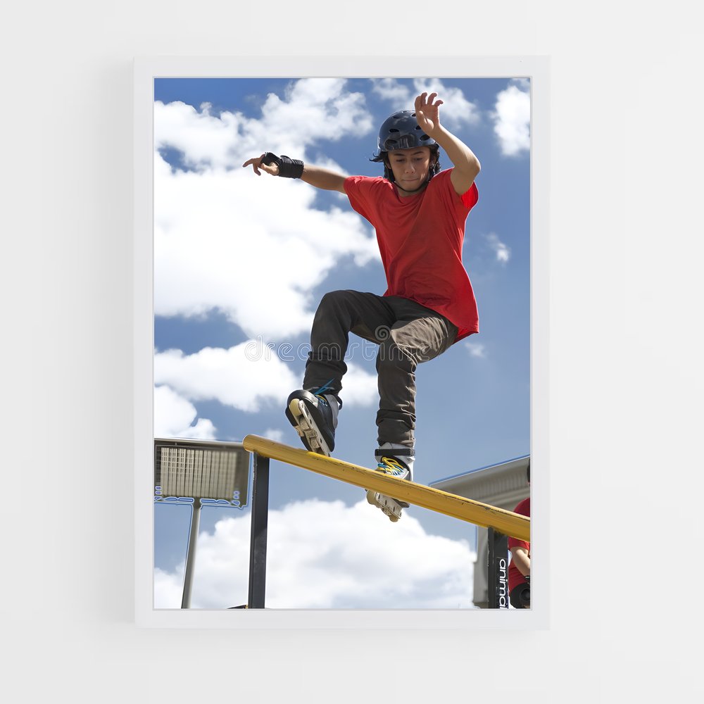 Poster Skatepark Thrills – affiche Rollerblade (vue 3)